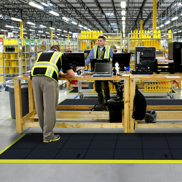 Notrax® Cushion-Ease® ESD Solid Interlocking Anti Fatigue Mat - 558 Series - Black