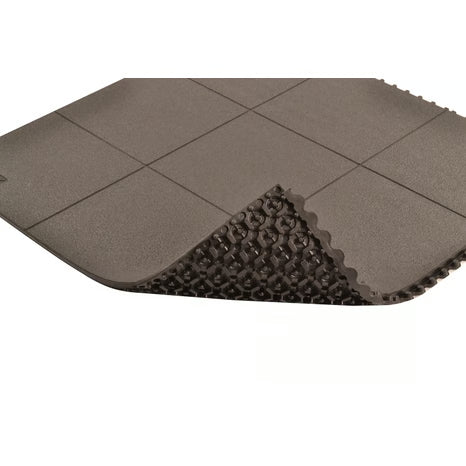 Notrax® Cushion-Ease® Solid Interlocking Anti-Fatigue Mat - 556 Series - Black