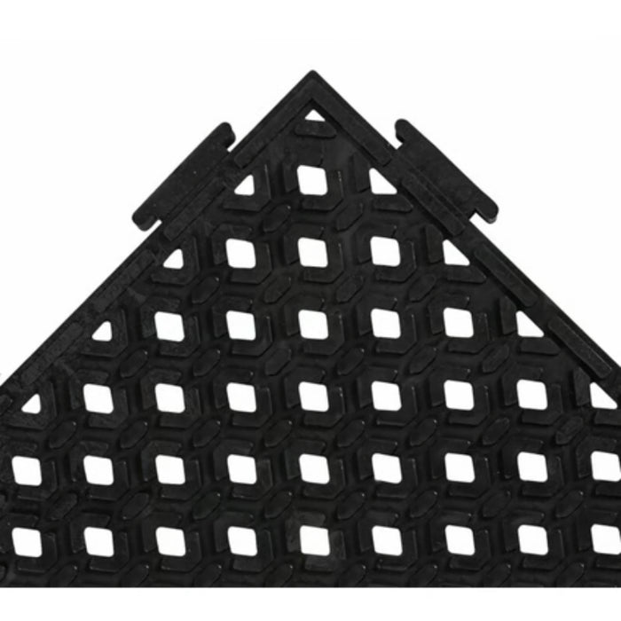 Notrax® Cushion-Lok™ Drainage Floor Mat Tile - 520 Series - Black