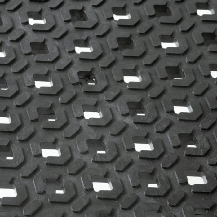 Notrax® Cushion-Lok™ Drainage Floor Mat Tile - 520 Series - Black