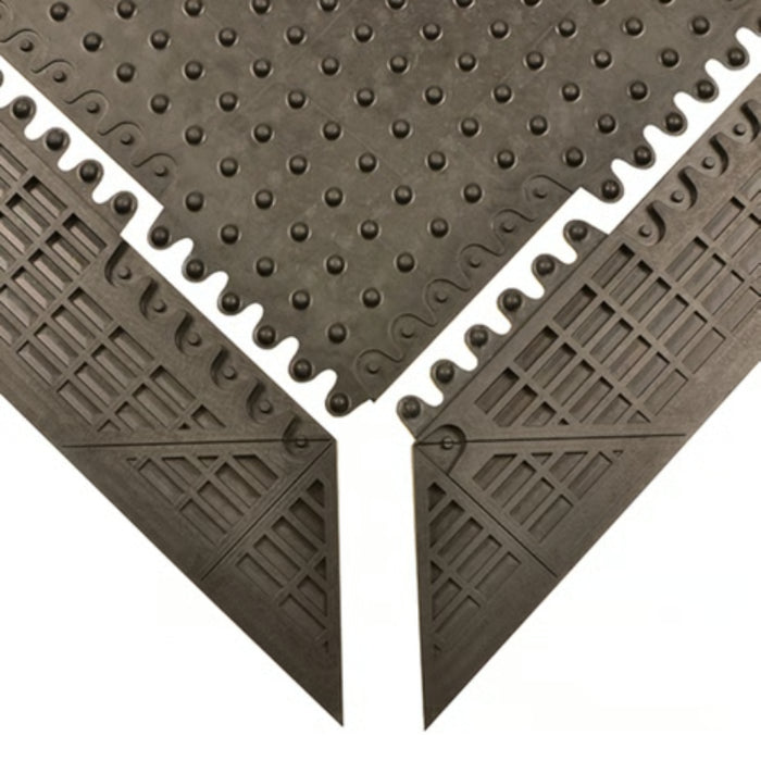 Notrax® De-Flex® Interlocking Thick Rubber Mat - 570 Series - Black