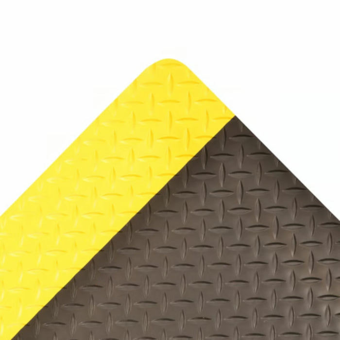 Notrax® Diamond-Tuff™ Beveled Edge Anti-Fatigue Mat - 510 Series - Black/Yellow