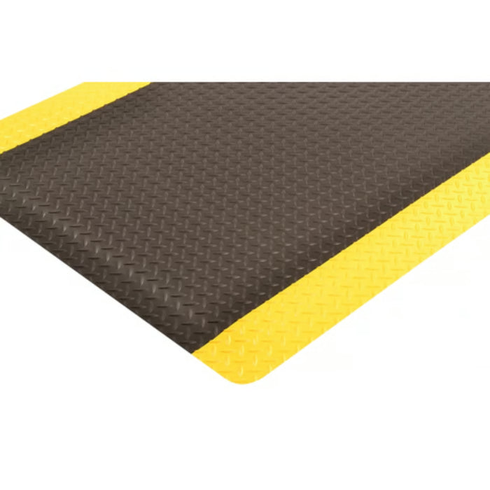 Notrax® Diamond-Tuff™ Beveled Edge Anti-Fatigue Mat - 510 Series - Black/Yellow