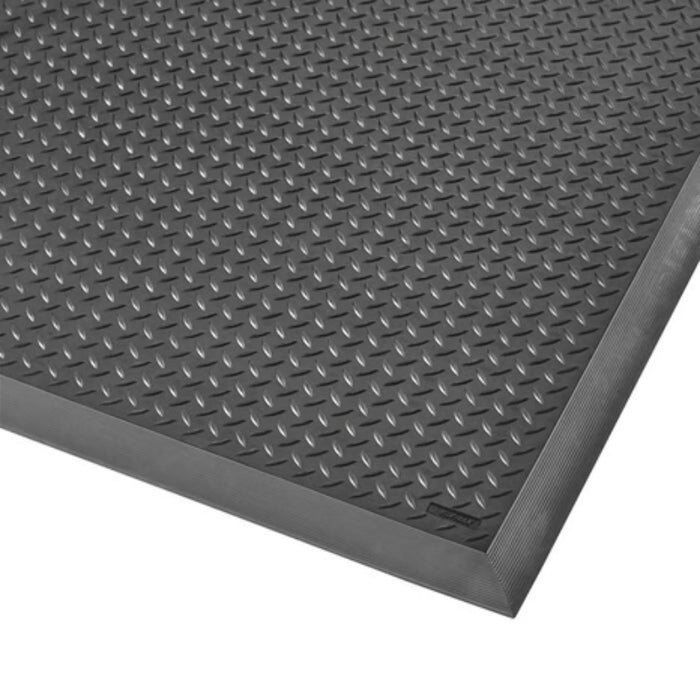 Notrax® Diamond Flex™ Nitrile FR Welding Anti Fatigue Mat - 646 Series - Black