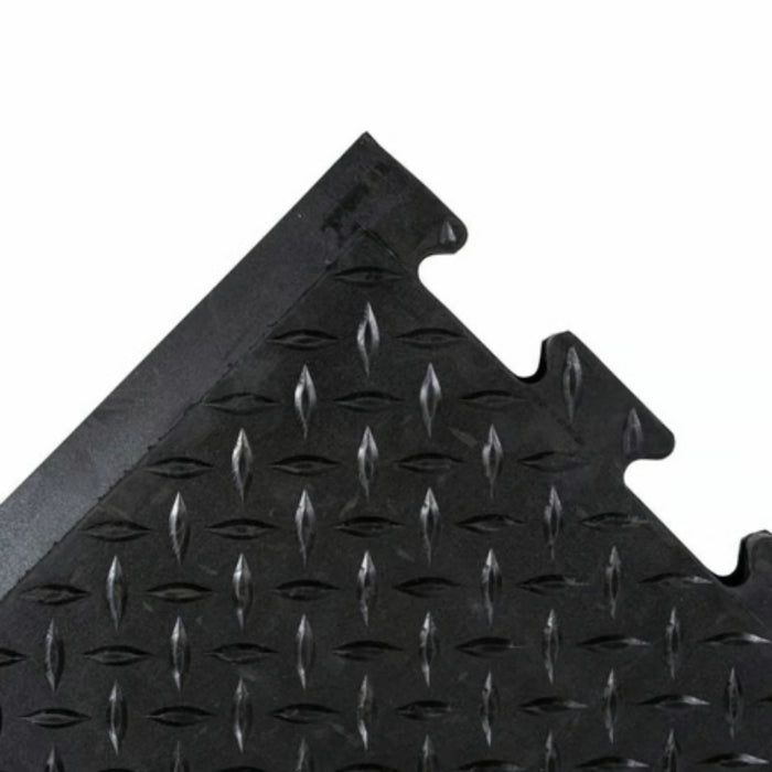 Notrax® Diamond Top Interlock™ Traction Interlocking Anti Fatigue Mat - 545 Series - Black
