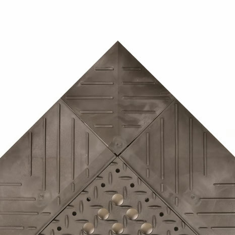 Notrax® Diamond Flex-Lok™ Interlocking Drainage Mat - 620 Series - Black
