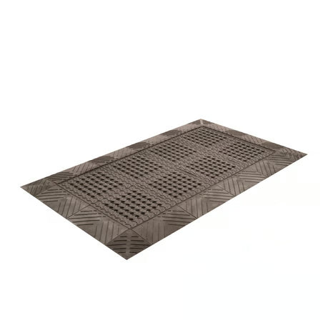 Notrax® Diamond Flex-Lok™ Interlocking Drainage Mat - 620 Series - Black