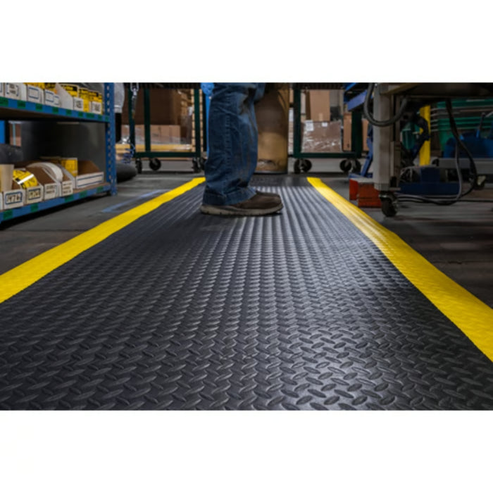 Notrax® Dyna-Shield® Sof-Tred™ Anti-Fatigue Mat Diamond - 419 Series - Black/Yellow