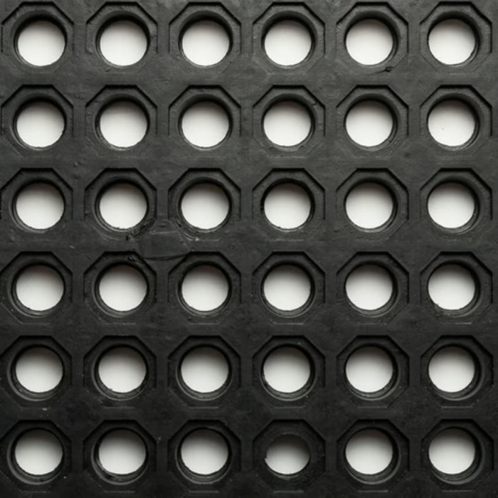 Notrax® Niru® Cushion-Ease® Fire Retardant Anti Fatigue Drainage Floor Mat - 650 Series - Black
