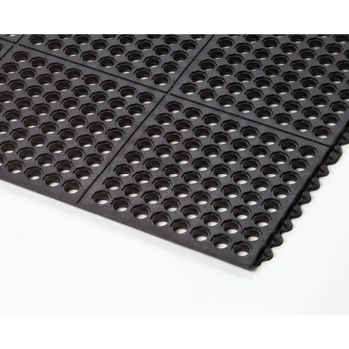 Notrax® Niru® Cushion-Ease® Fire Retardant Anti Fatigue Drainage Floor Mat - 650 Series - Black