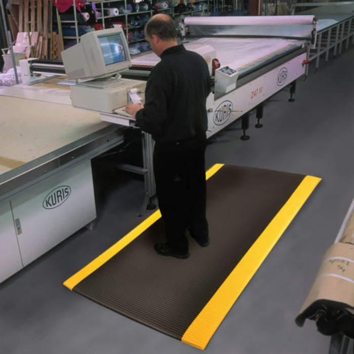 Notrax® Razorback™ Dyna-Shield® Anti-Fatigue Mat - 406 Series - Black/Yellow