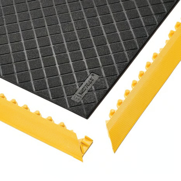 Notrax® Safety Stance® Solid Anti-Fatigue Mat - 649 Series - Black/Yellow