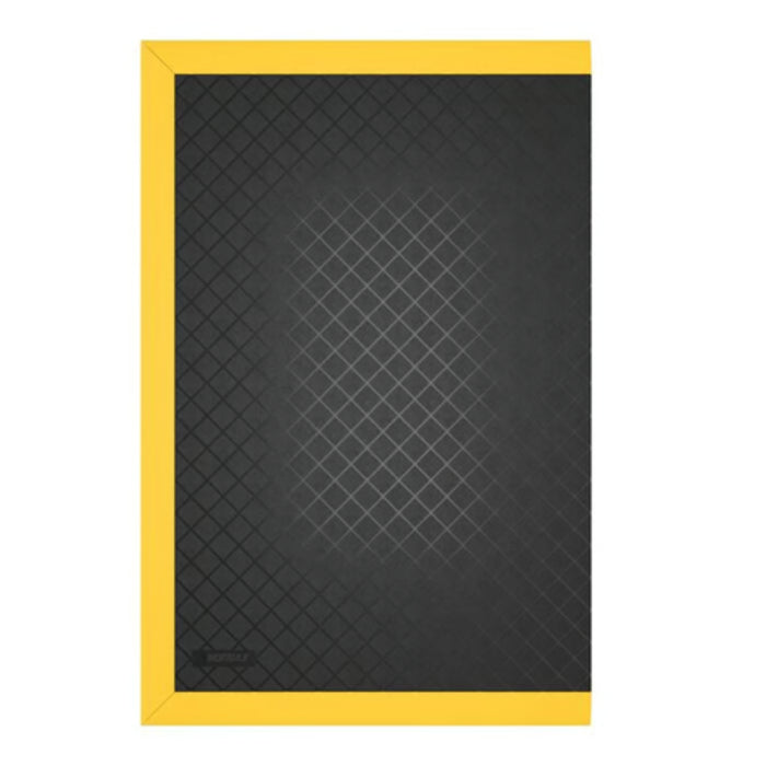 Notrax® Safety Stance® Solid Anti-Fatigue Mat - 649 Series - Black/Yellow