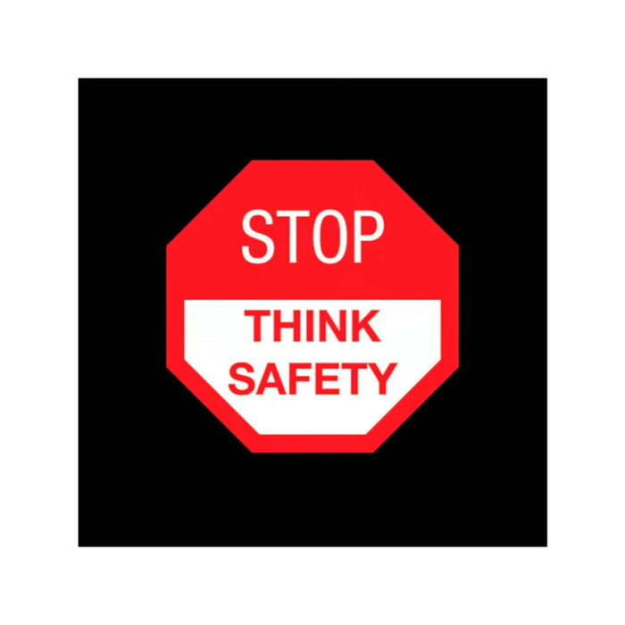 Notrax® Safety Message Floor Mats - 'Stop Think Safety' - 194 Series - Black