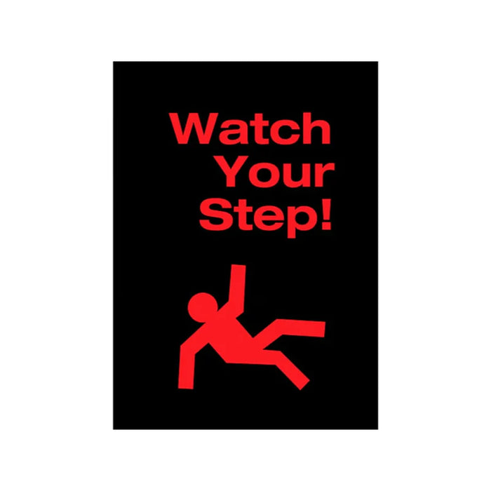 Notrax® Safety Message Floor Mats - 'Watch Your Step' - 194 Series - Black