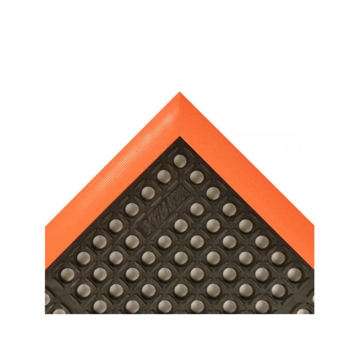 Notrax® Safety Stance® Drainage Anti Fatigue Mat - 549 Series - Black/Orange