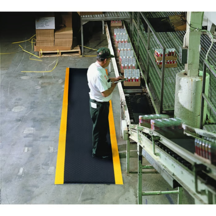Notrax® Sof-Tred™ Dyna-Shield® Anti-Fatigue Bubble Mat - 417 Series - Black/Yellow