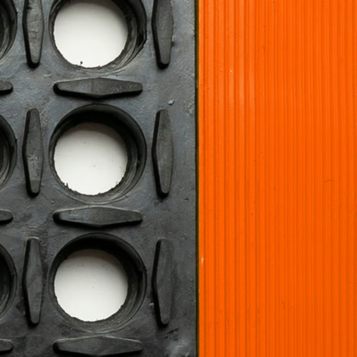 Notrax® Sure Step Anti-Fatigue Drainage Mat - 514 Series - Black/Orange