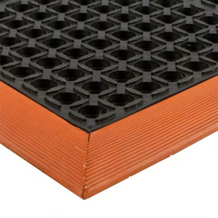 Notrax® Sure Step Anti-Fatigue Drainage Mat - 514 Series - Black/Orange