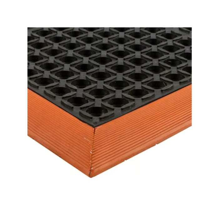 Notrax® Sure Step Anti-Fatigue Drainage Mat - 514 Series - Black/Orange