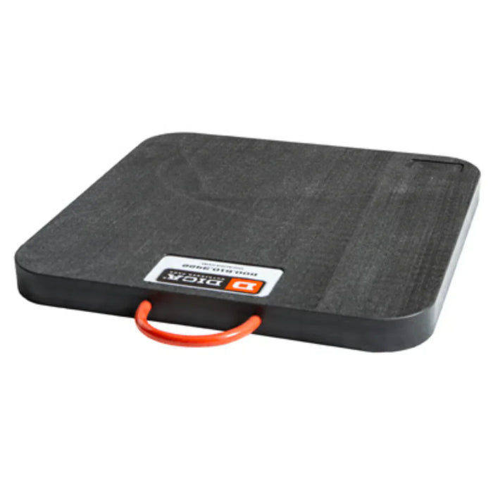 SafetyTech® Outrigger Crane Pad - 24" x 24" x 1" - 60000 Lbs Weight Capacity - Black