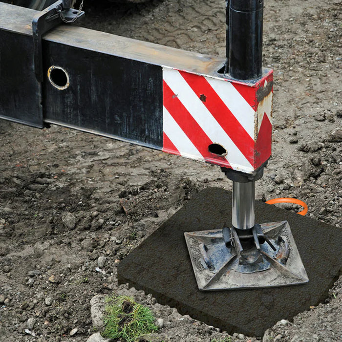 SafetyTech® Outrigger Crane Pad - 36" x 36" x 1" - 93000 Lbs Weight Capacity - Black