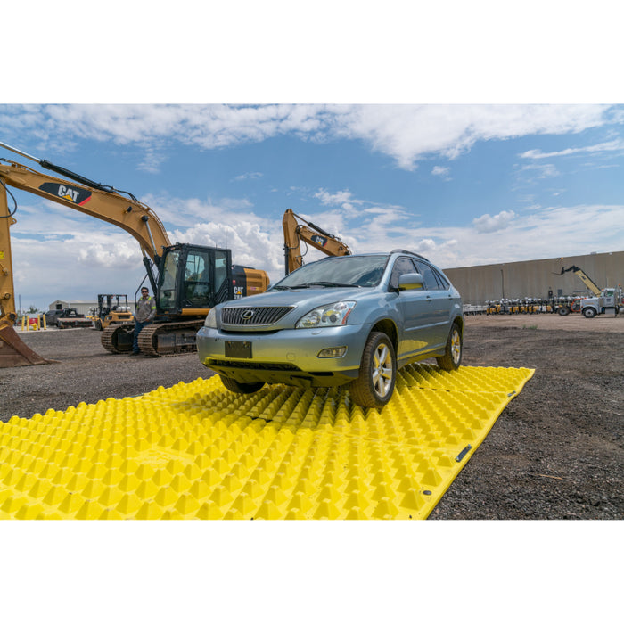 FODS Trackout Control Mat - 12' W x 7' L - Yellow - Composite HDPE