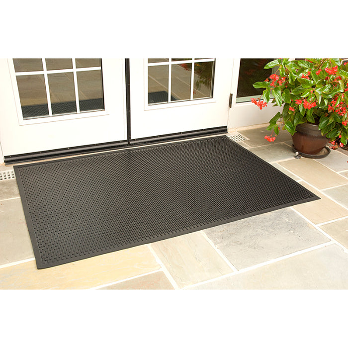 SuperScrape™ Slip-Resistant Outdoor Scraper Mat - 555 Series - Black
