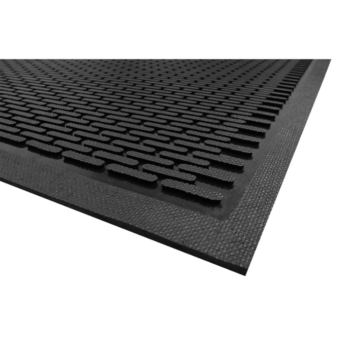 SuperScrape™ Slip-Resistant Outdoor Scraper Mat - 555 Series - Black