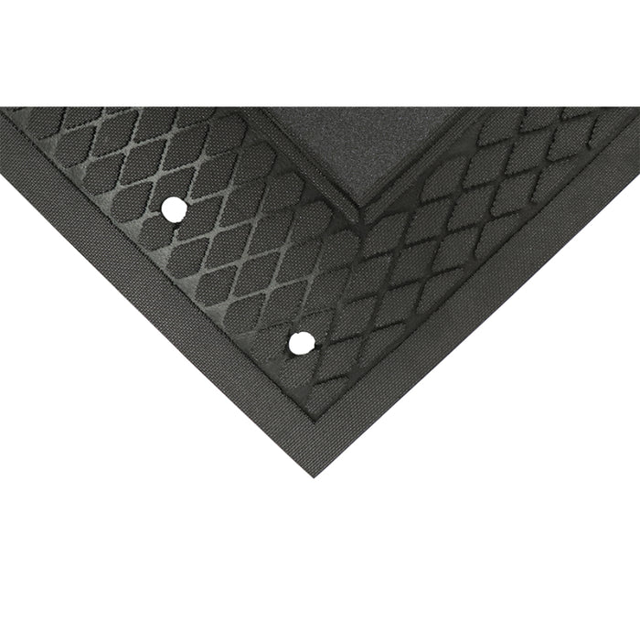Traction Tread Grit Slip Resistant Workstation Mat - 51 Series - Black