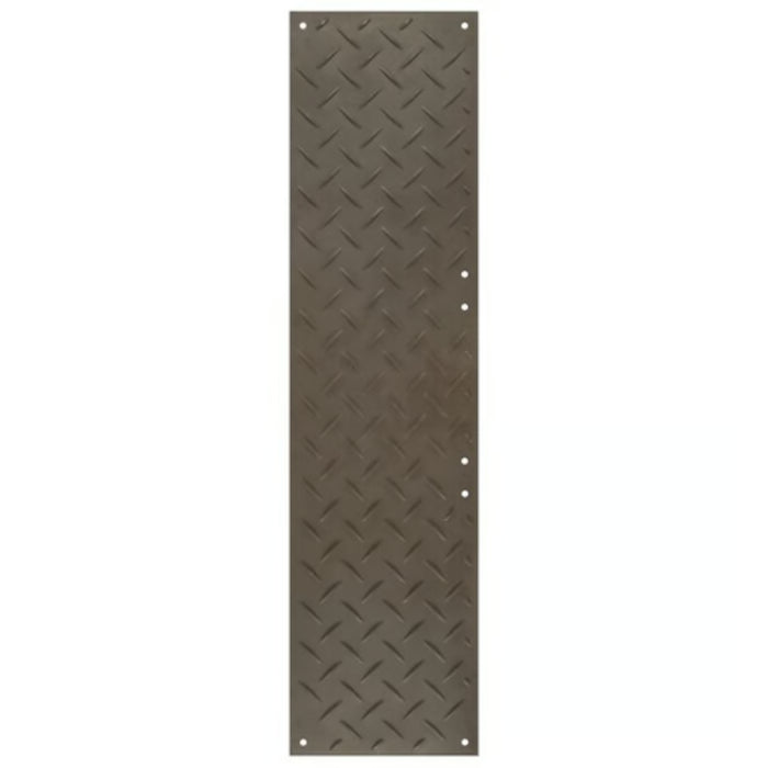 Versamat® Ground Protection Mat - 2' W x 8' L - Flat Tread / Diamond Tread on Reverse - Black