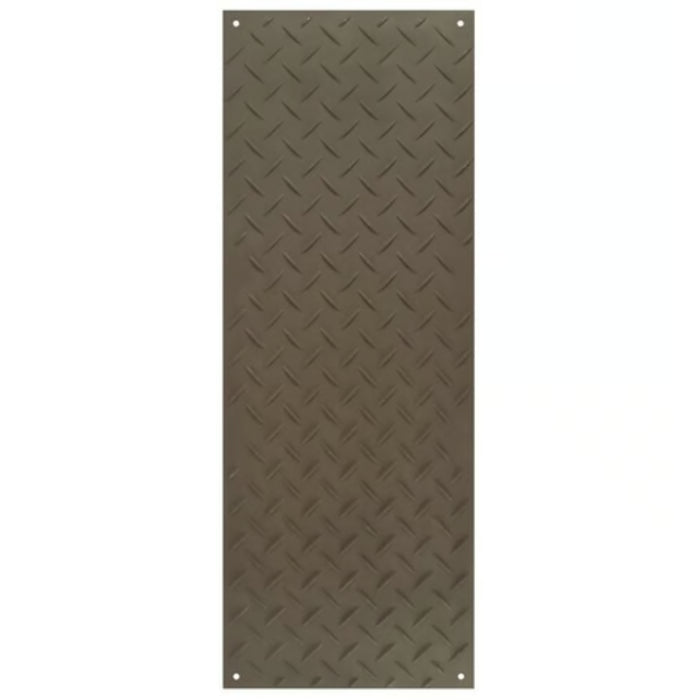 Versamat® Ground Protection Mat - 3' W x 8' L - Flat Tread / Diamond Tread on Reverse - Black