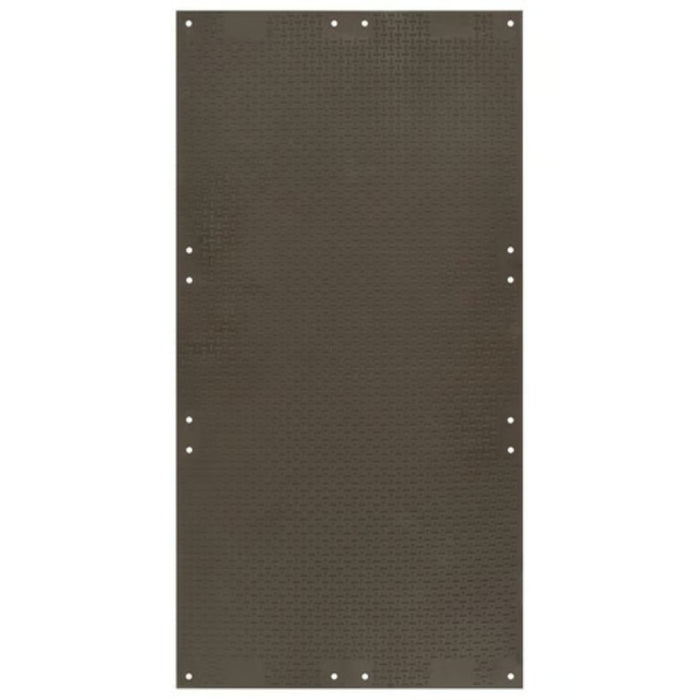 Versamat® Ground Protection Mat - 4' W x 8' L - Flat Tread / Diamond Tread on Reverse - Black