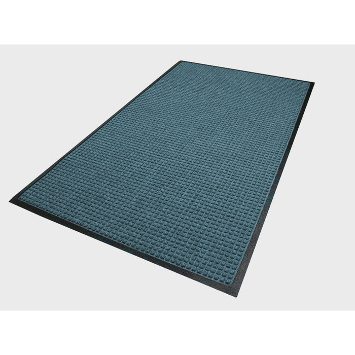 WaterHog® Classic Border 78-mil Entrance Mat with Universal Cleated Backing - 200 Series - Medium Blue