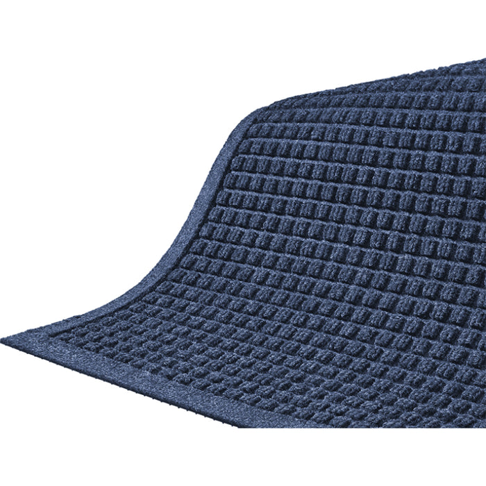 WaterHog® Fashion Border 78-mil Entrance Mat with Smooth Backing - 280 Series - Navy