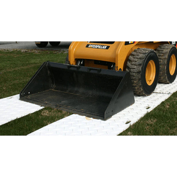 Alturnamat® Ground Protection Mat - 3' W x 8' L - Diamond Tread Both Sides - Clear