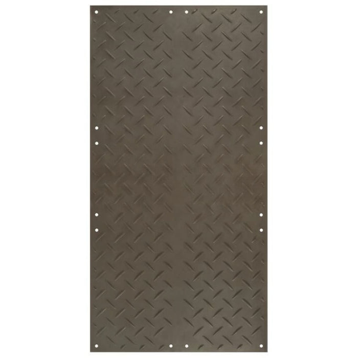 Alturnamat® Ground Protection Mat - 4' W x 8' L - Diamond Tread One Side -  Black