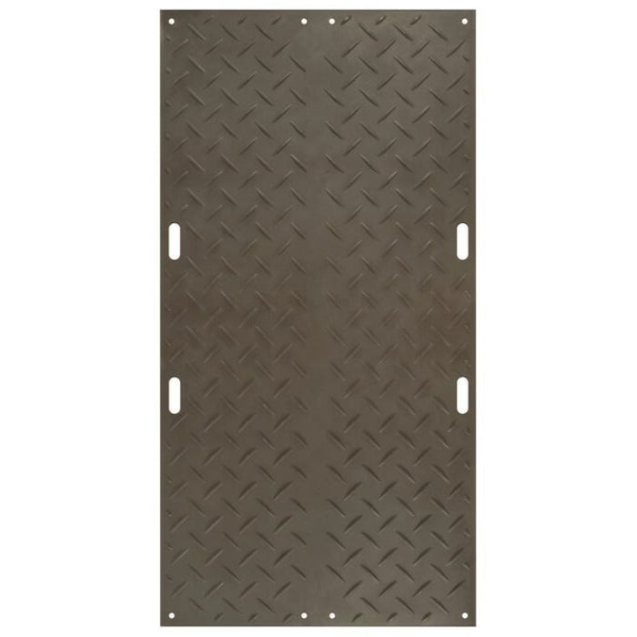 Alturnamat® Ground Protection Mat - 4' W x 8' L - Hand Holes -  Black