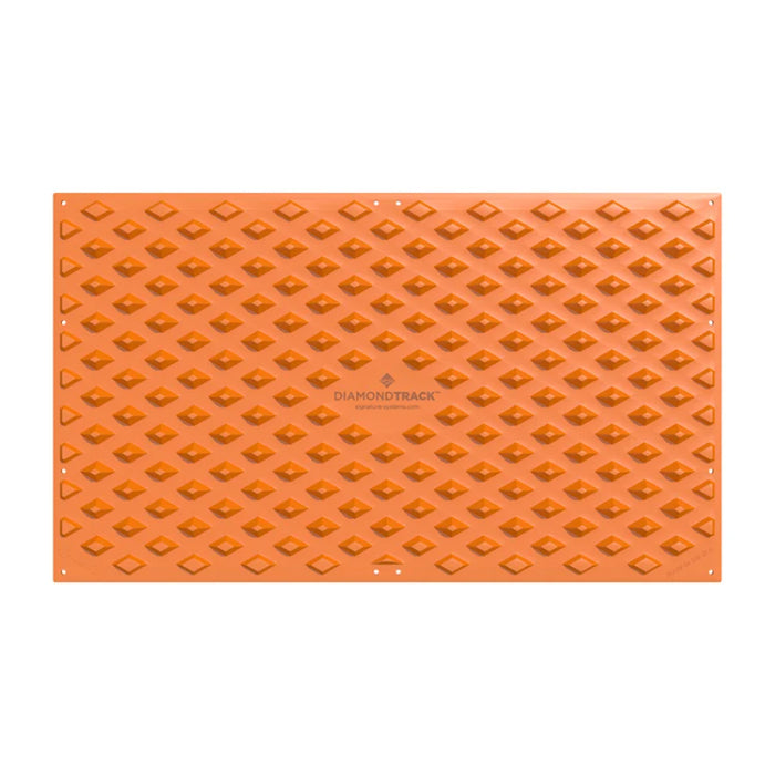 DiamondTrack® Trackout Control Mat - 7' x 12' - Orange - Composite HDPE