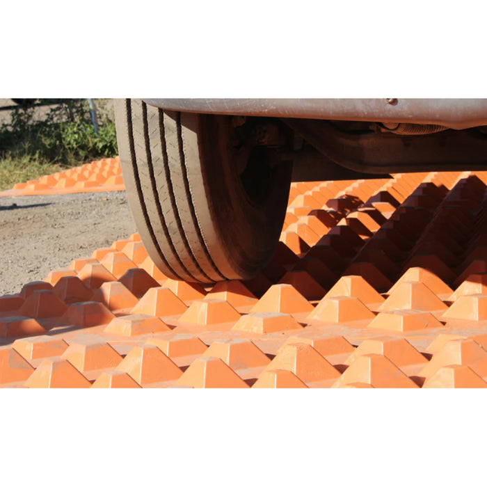 DiamondTrack® Trackout Control Mat - 7' x 12' - Orange - Composite HDPE