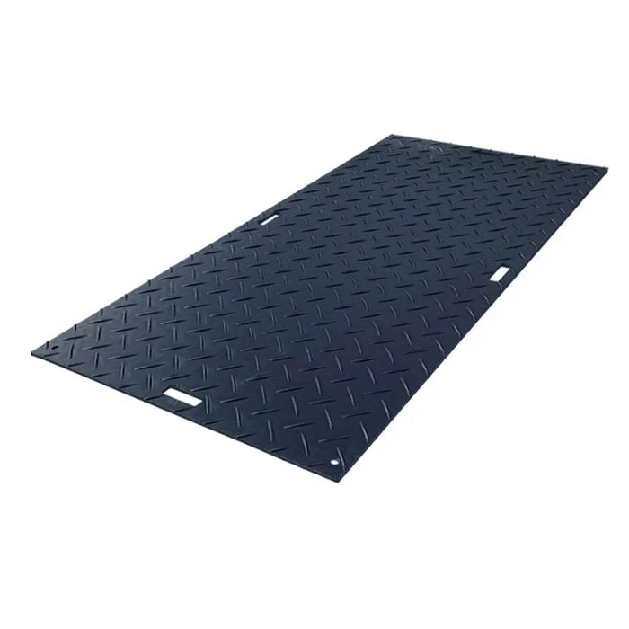 Bluegator® Ground Protection Mat - 4' wide x 8' Long - HDPE with Infused Rubber - Black