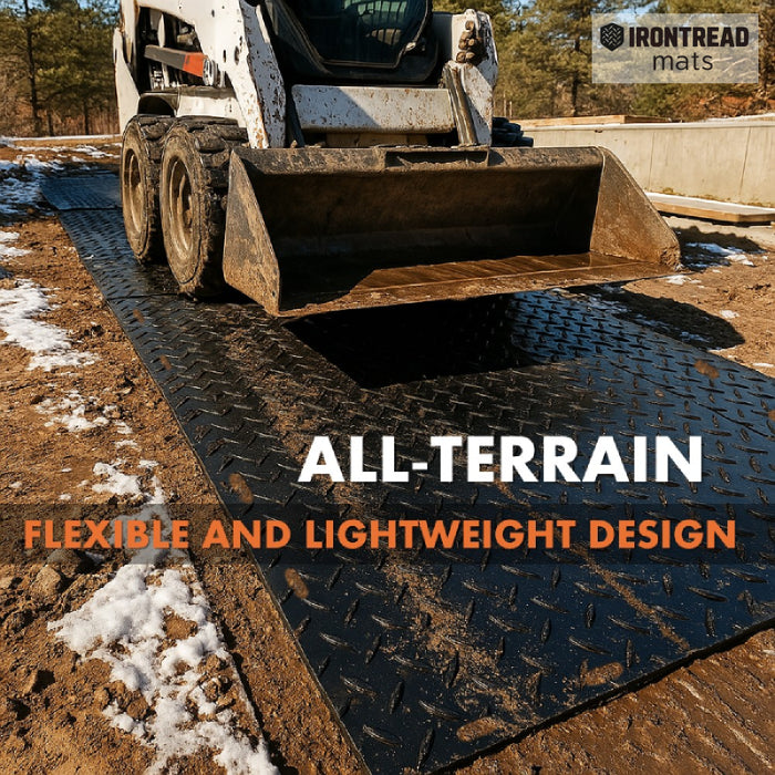 Diamond Thread Mat Ground Protection Mat - Heavy Duty - Diamond Tread Pattern - HDPE ...