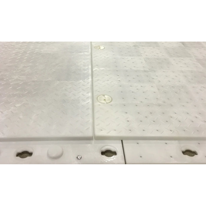 Matrax® Heavy Duty Portable Floor Mat - 4' x 4' Translucent Grey - HDPE Plastic