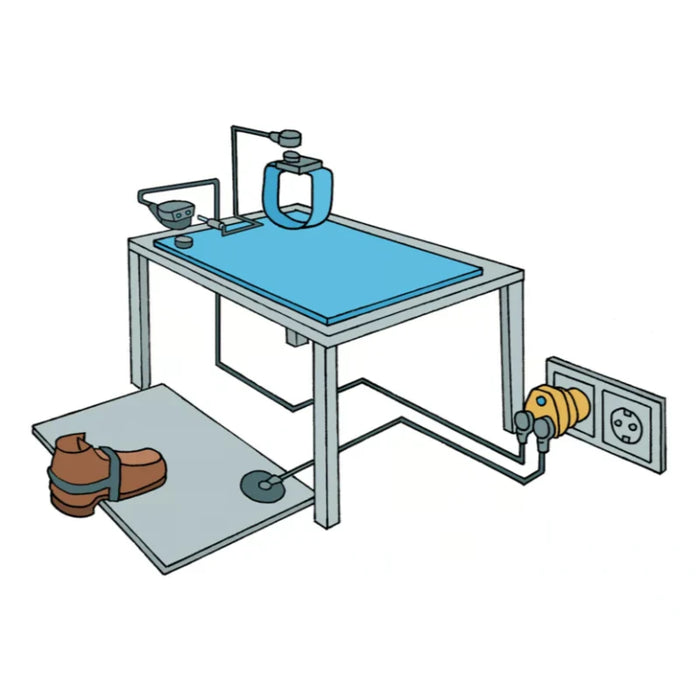 Notrax® P.O.P. Anti Static Mats 827 Series - 36" Inch x 40' Feet - Blue