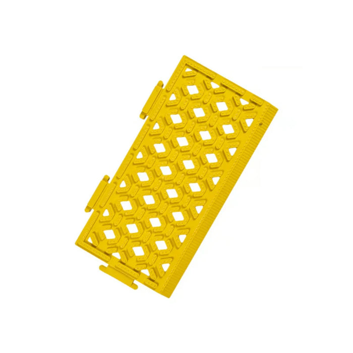 Notrax® Cushion-Lok™ Raised Interlocking Drainage Mat Ramp - 520 Series - Yellow
