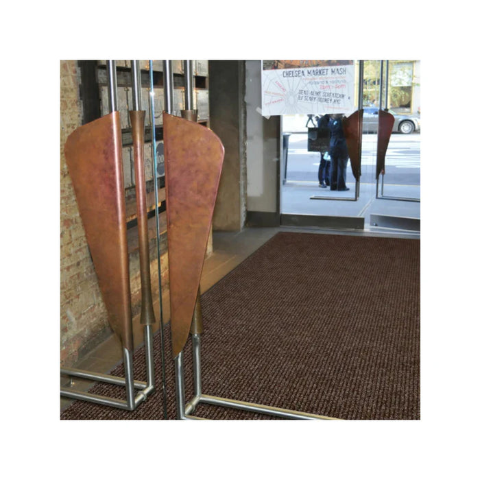 Notrax® Heritage Rib Heavy Weight Scraper Entrance Floor Entry Mats - 4' x 6' Feet - Brown
