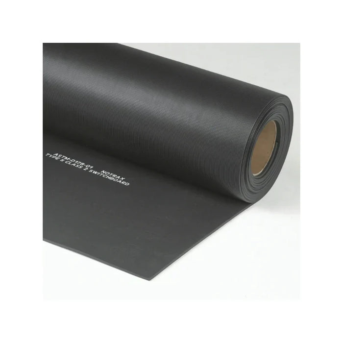 Notrax® Insulated Corrugated Switchboard Floor Matting 830 Series - 3' x 75' Feet - Black / Yellow