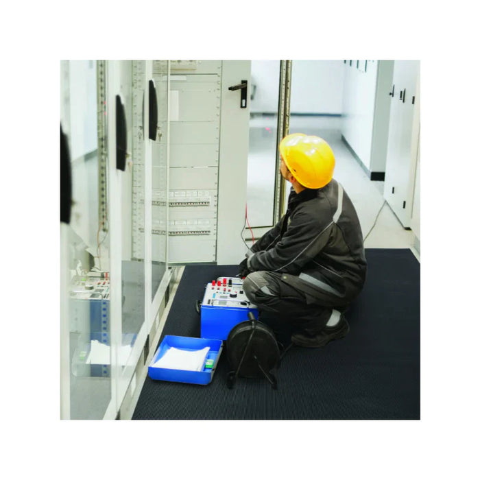 Notrax® Insulated Corrugated Switchboard Floor Matting 830 Series - 3' x 75' Feet - Black / Yellow