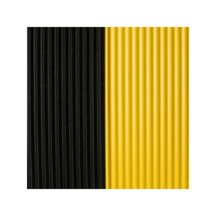 Notrax® Insulated Corrugated Switchboard Floor Matting 830 Series - 3' x 75' Feet - Black / Yellow