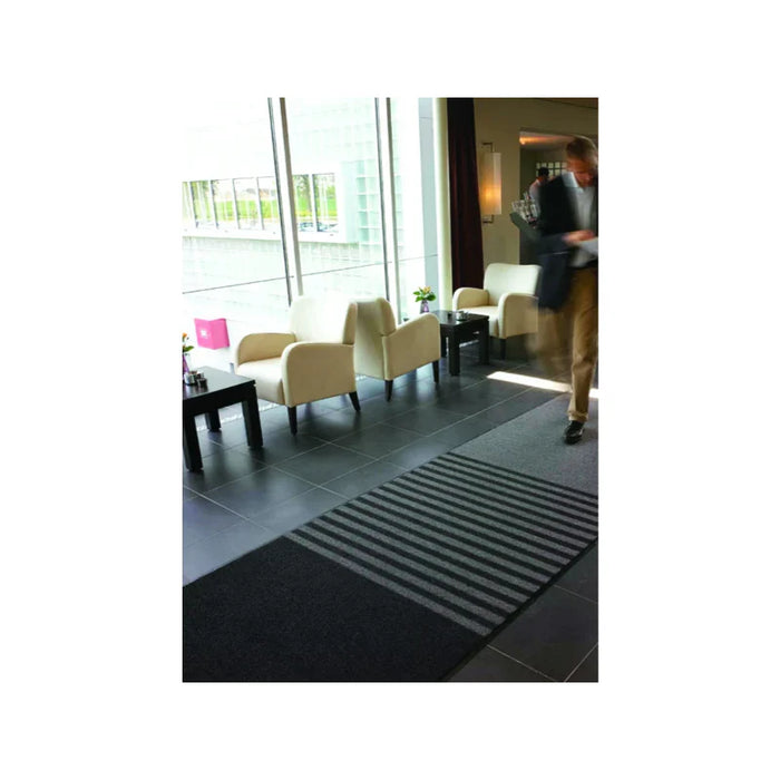 Notrax® Scrape And Dry Entrance Floor Entry Mats - 3' x 12' Feet - Black
